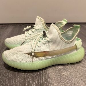‘ yezzy ‘ inspired sneakers women’s 7.5 neon green - new